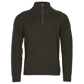 Pinewood Vrnamo T Neck Sweater D. Green