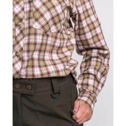 Pinewood Felicia Skjorte Grn/Hvid/Pink