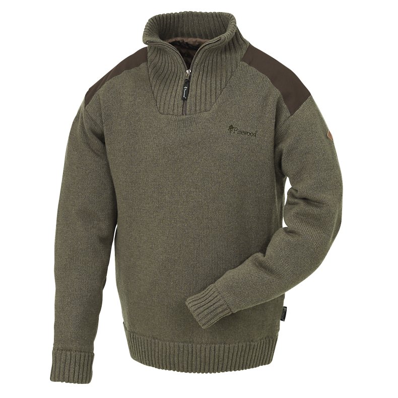 Pinewood Stormy Sweater Brown Melange