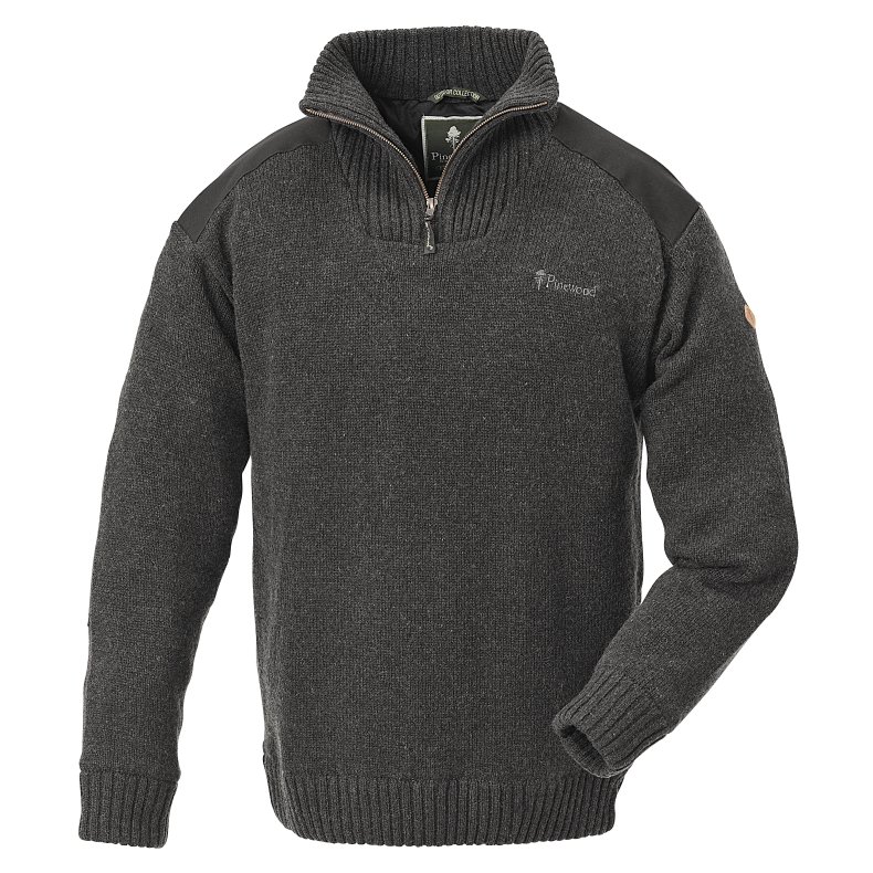 Pinewood Womans Hurricane Sweater Dark Grey Malange